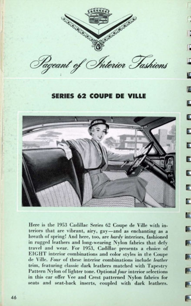 1953 Cadillac Salesmans Data Book Page 6